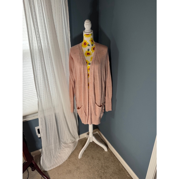 Women's SO Cardigan Sweater XL Pink - Picture 1 of 5